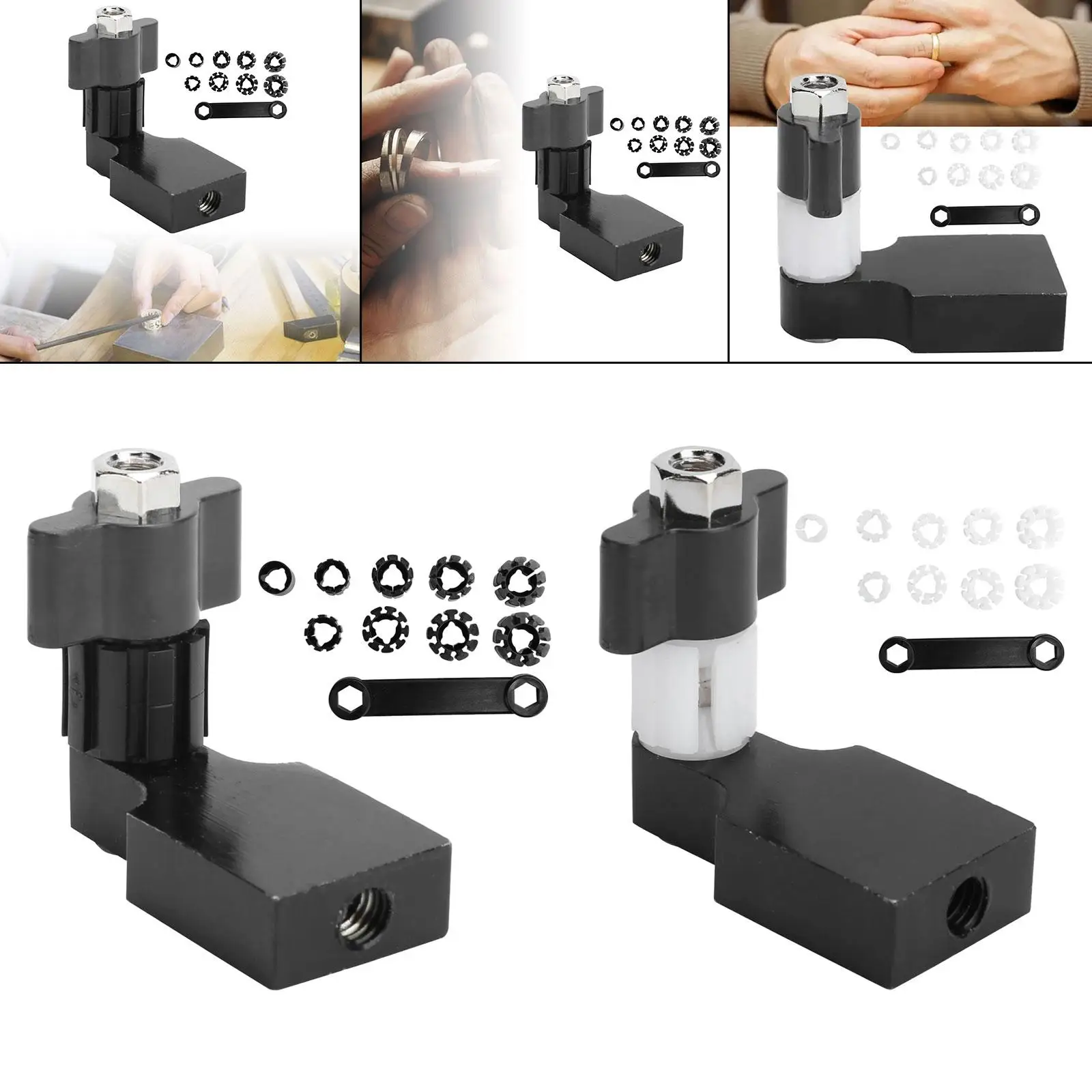 Ring Fixture Clamp Holders, Jewelry Ring Fixed Setting Polishing Engraving Tool Kit for Jeweler, Jewelry Processing Tools