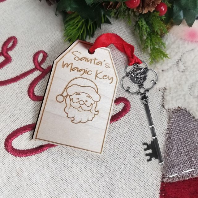 Santa's Magic Key Vintage Ornament