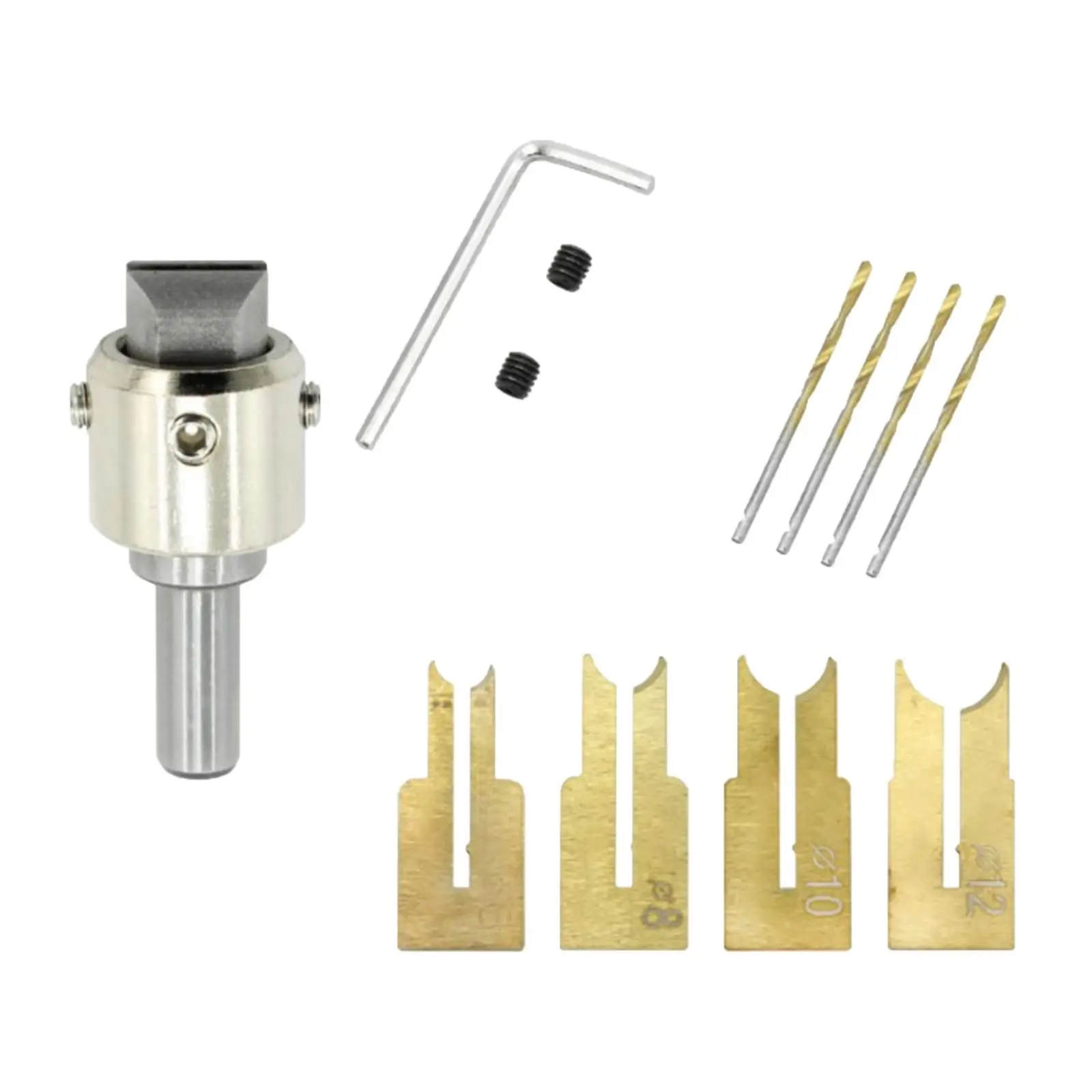 10x Wooden Bead Maker Beads Drill Bit Milling Cutter Set, Bead Drill for Jewelry Supplies