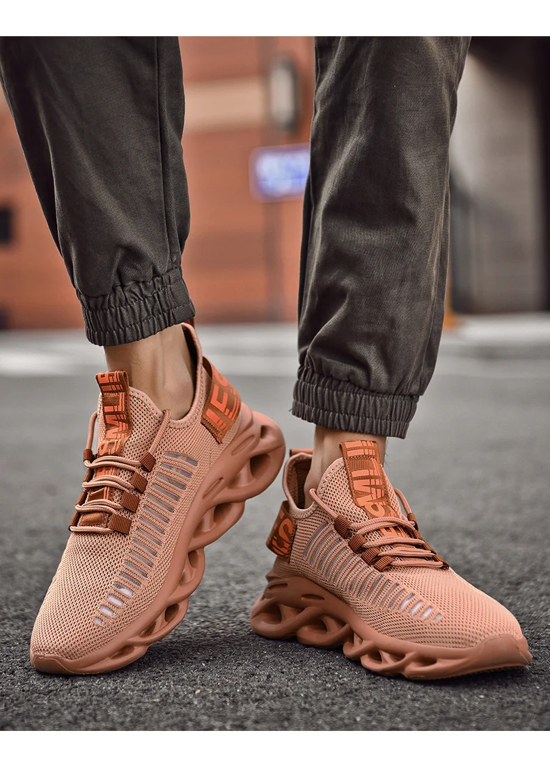 Casual Sneakers For Men Breathable Mesh Platform Walking Shoes_voghion.com