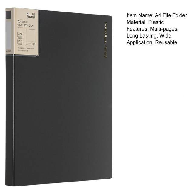 A4 Presentation Display Book – Black File Folder Turkey