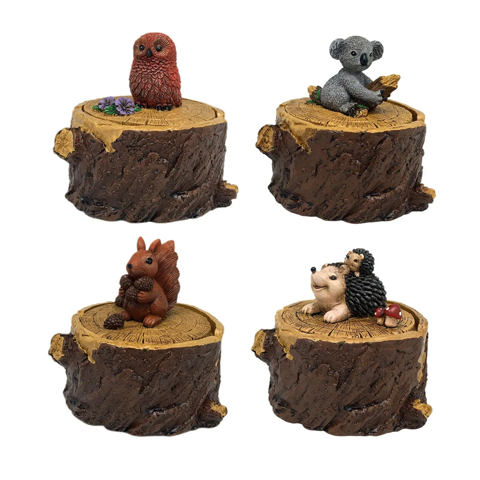 Animal Ashtray Decorative with Lid Accessories Gift Stable Retro Creative Novelty Organizer for Household Garden Desktop Outdoor