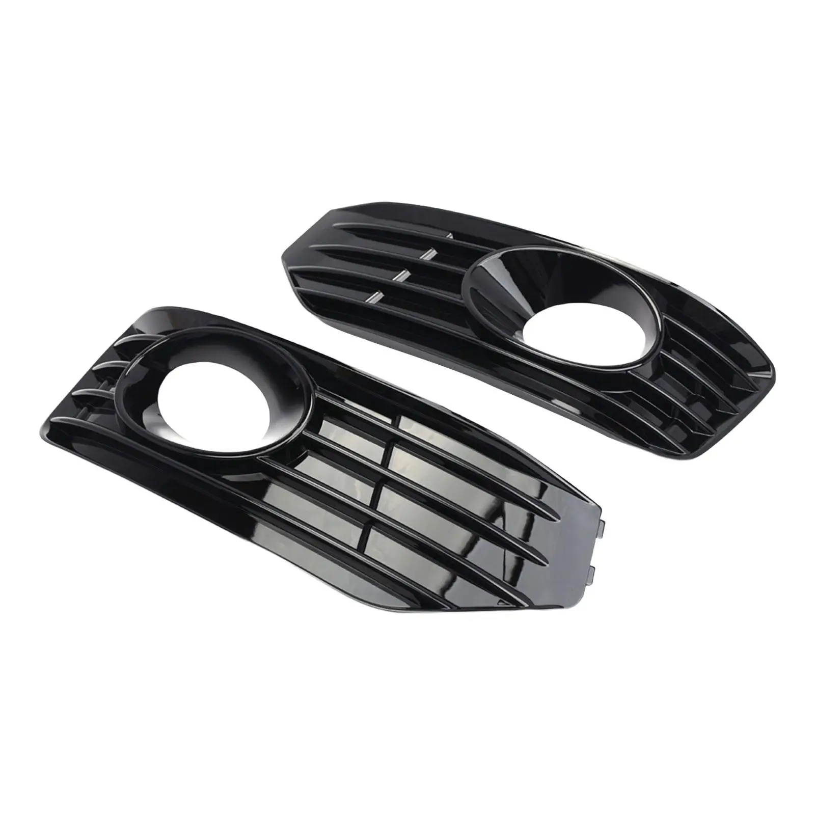 2x Fog Light Grille Covers Easy Installation Spare Parts Professional Replaces Fog Lamp Cover Insert for VW T5.1 Sportline