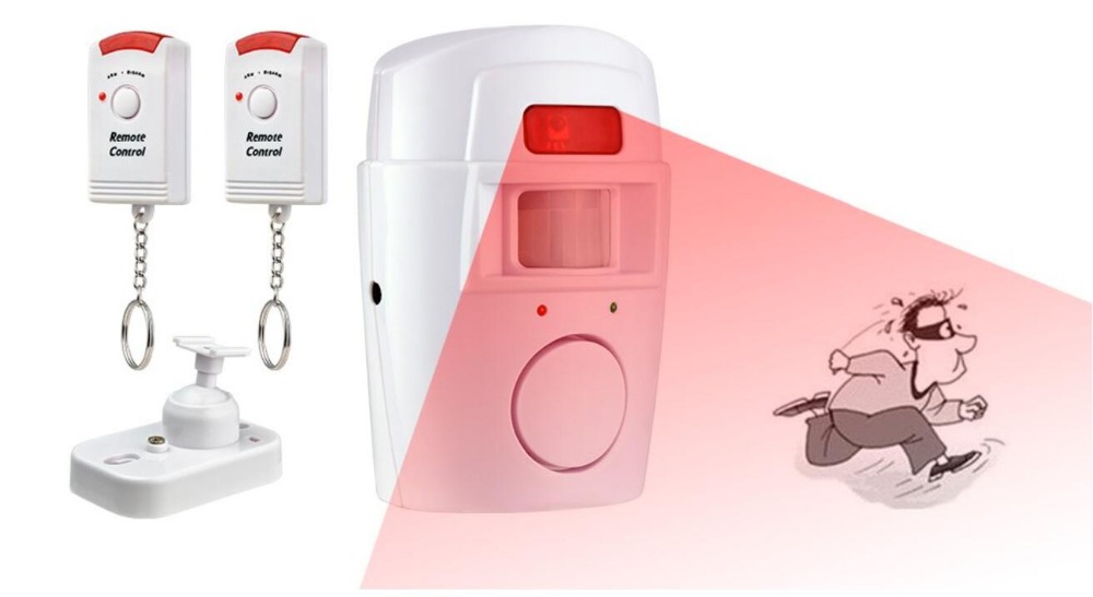 Title 2, Wireless Motion Sensor Alarm Security Detector ...