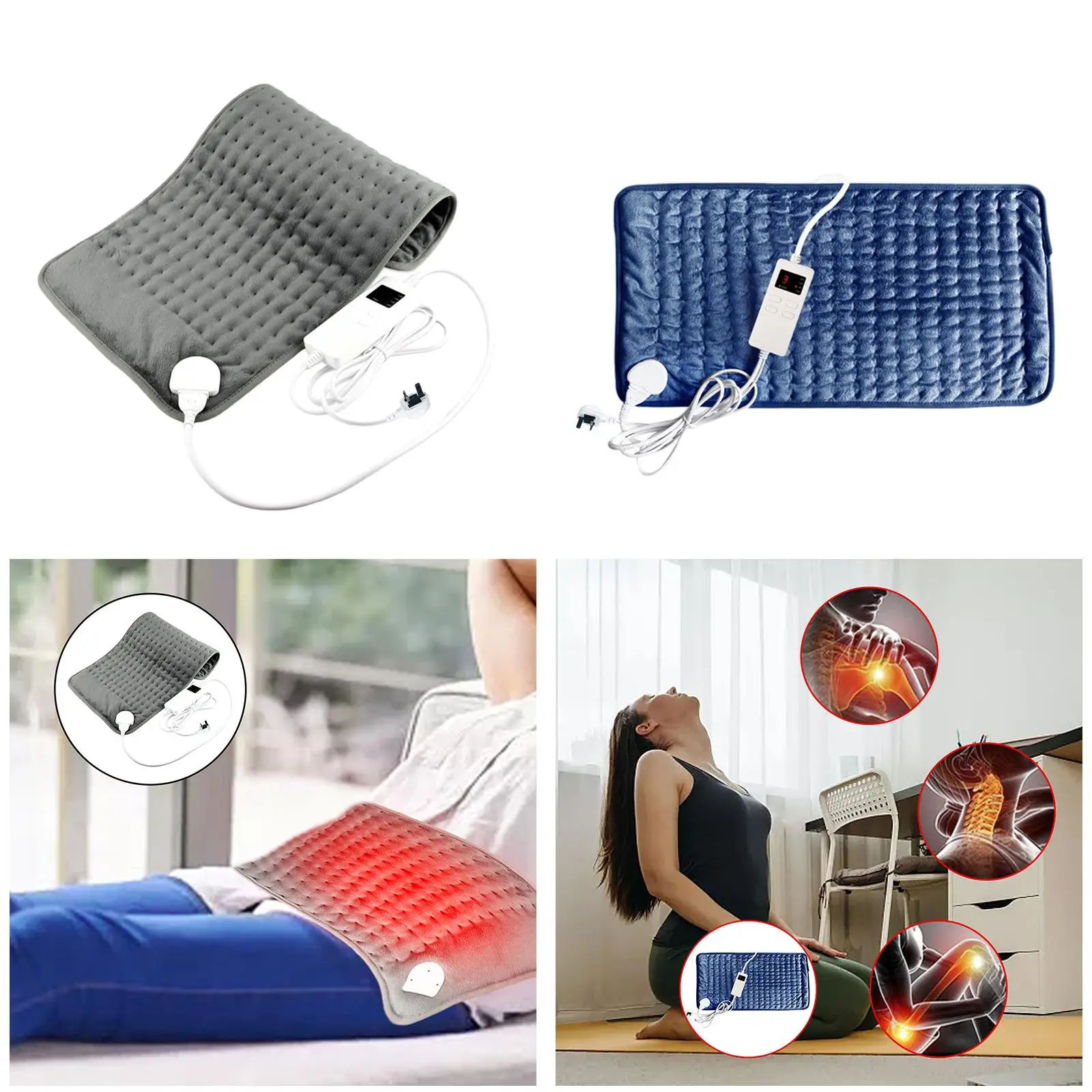 Heating Shut Off Machine-Washable for Back Sore Relief