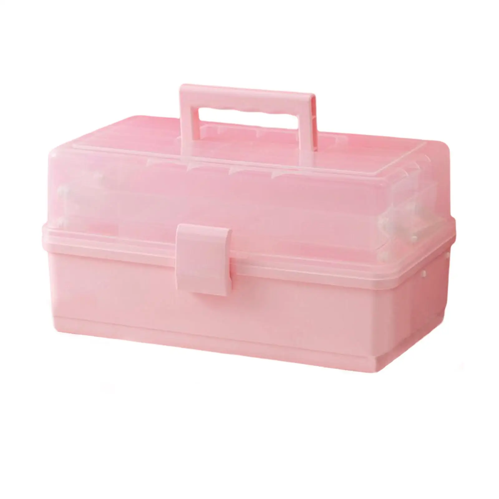 Hair Accessories Storage Box Lockable Multi Layers Pink for Jewelry Children