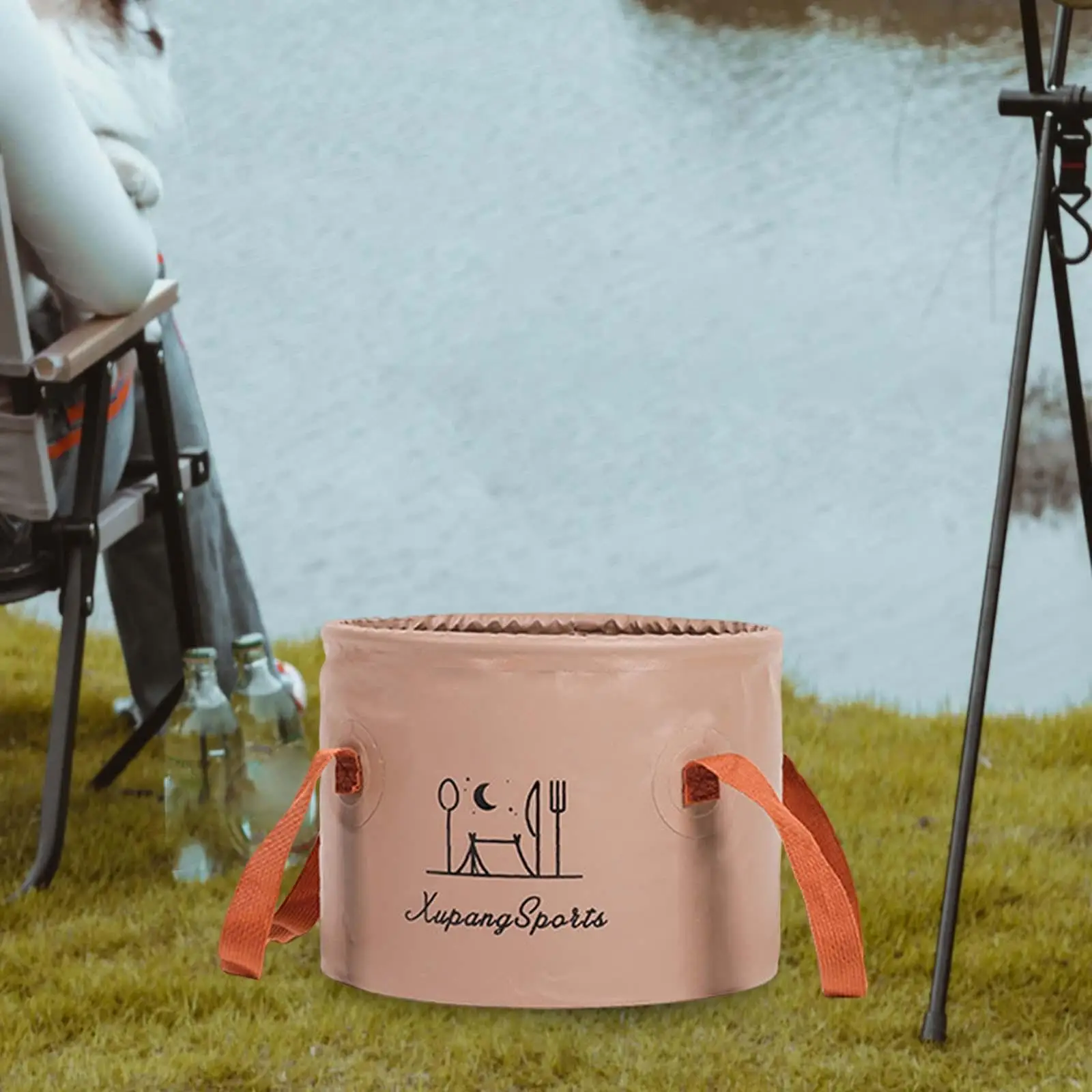 Collapsible Bucket Fishing Bucket Foot Bath Bucket Foldable Wash Basin for Travelling Outdoor Car Washing Gardening Hiking