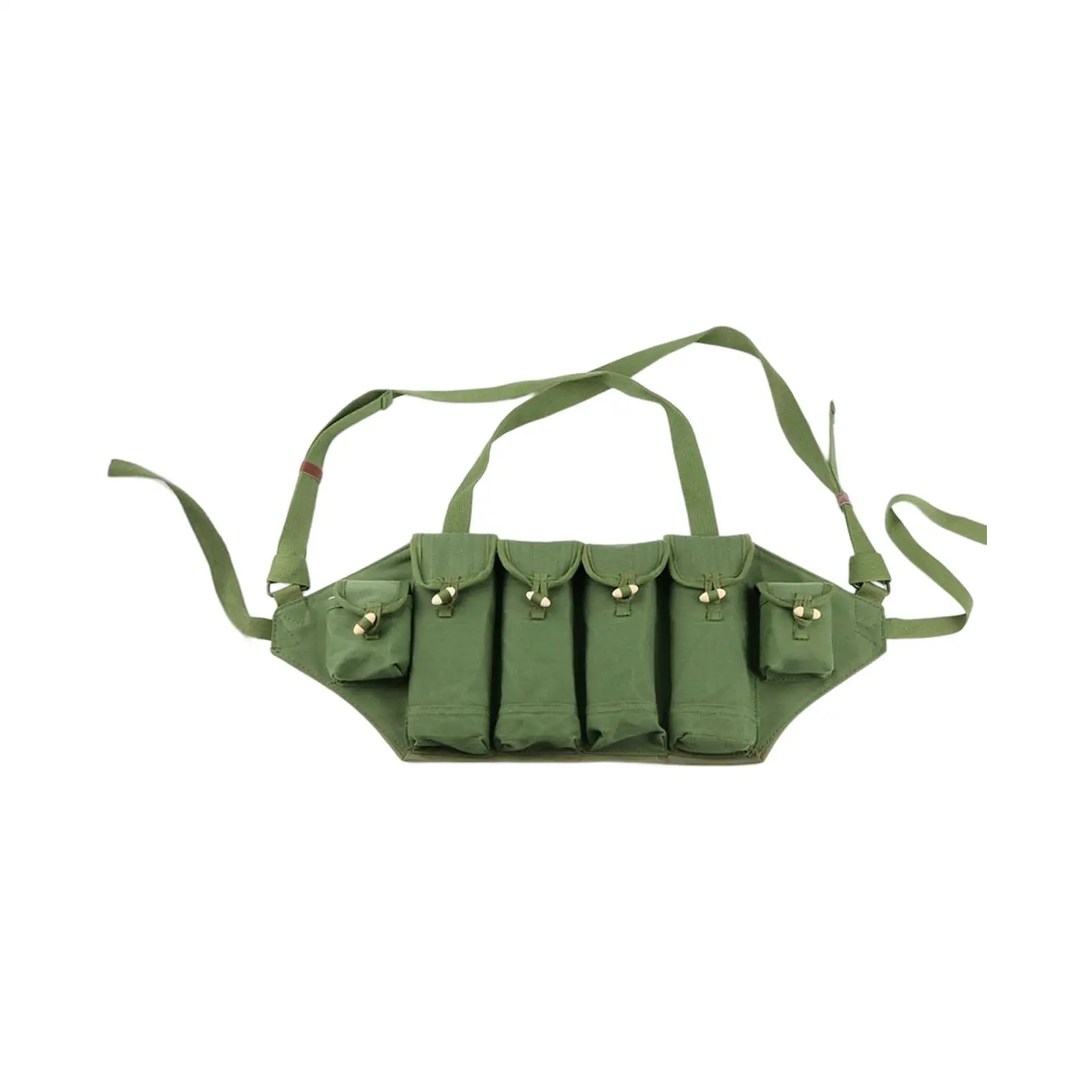 Chest Rig Molle Adjustable Quick Release Bandolier Pouch Storage Bag Portable Vest for Outdoor combating Hunting