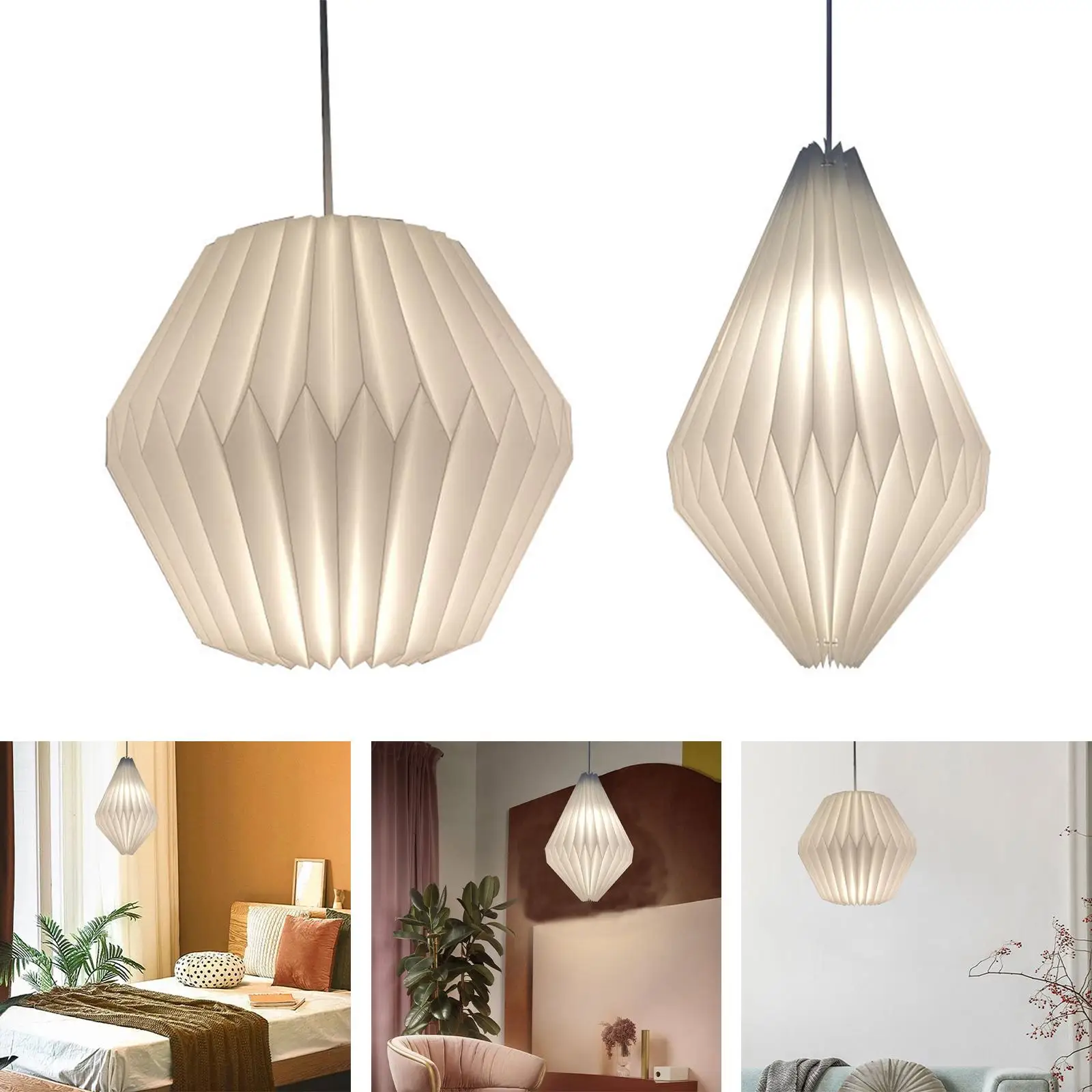 Modern Pendant Lamp Shade Fixture Chandelier Light Cover Cafes Office Hanging Lantern Lampshade Indoor Loft Study Decor