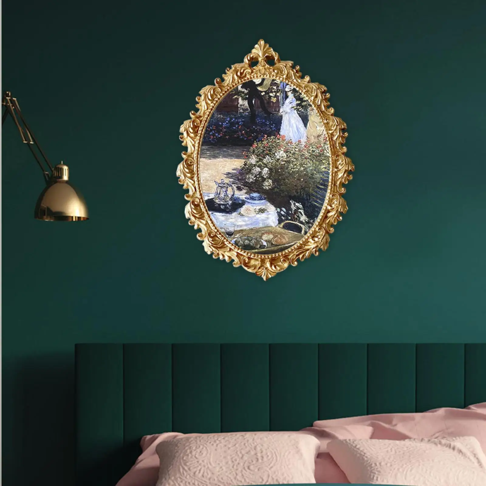 Baroque Photo Frame Resin Wall Hanging Picture Frame Photo Display Frame for Home Office Living Room Gallery Bedroom Decor