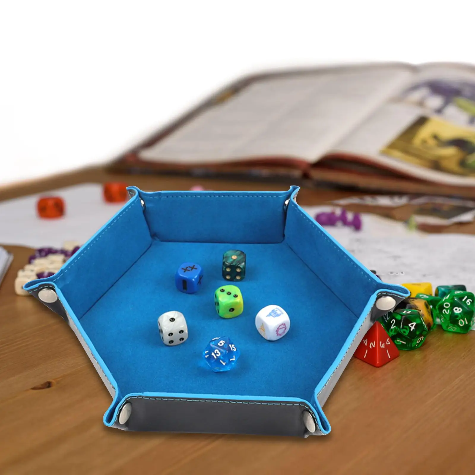 Board Game Storage Bowl, Folding Dice Trays for Dice, Foldable Dice Tray,