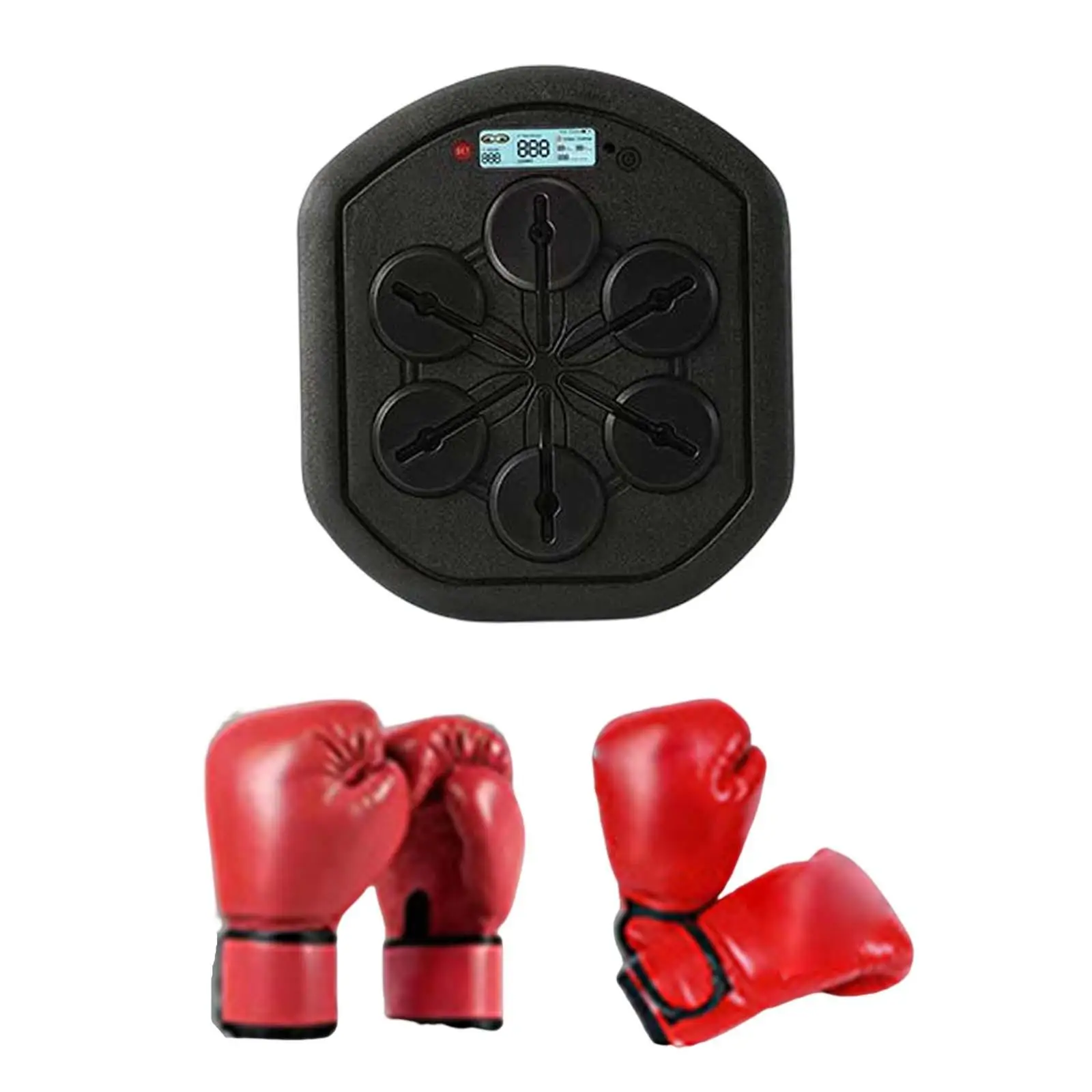 music Boxing Wall Target Training Boxing Practice Machine Wall Mounted Punching Pad for Kids Adults Reaction Target