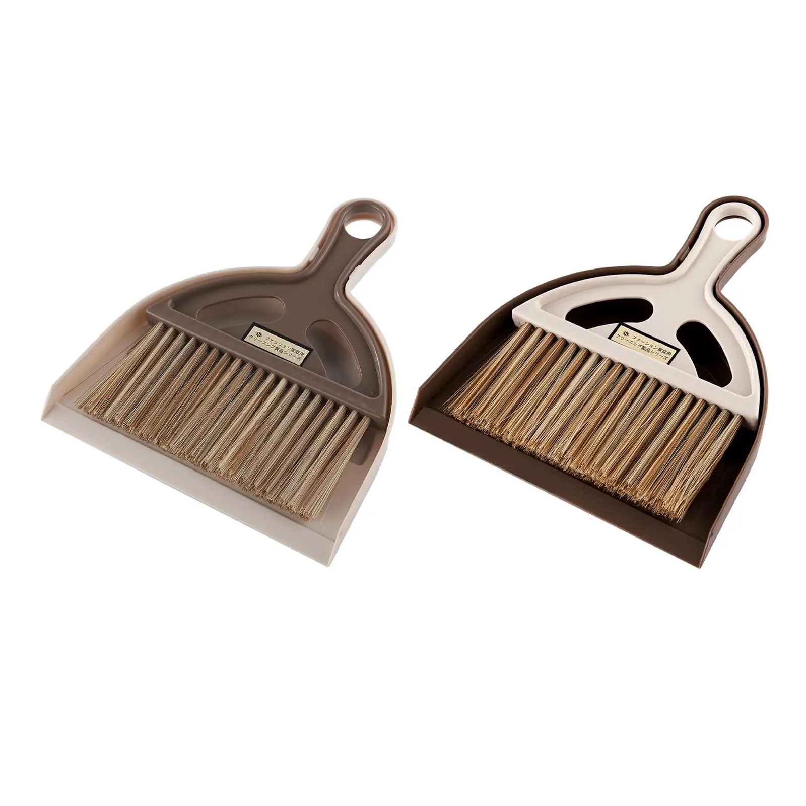 Small Broom and Dustpan Set Practical Portable for Desktop Camping Cleaning
