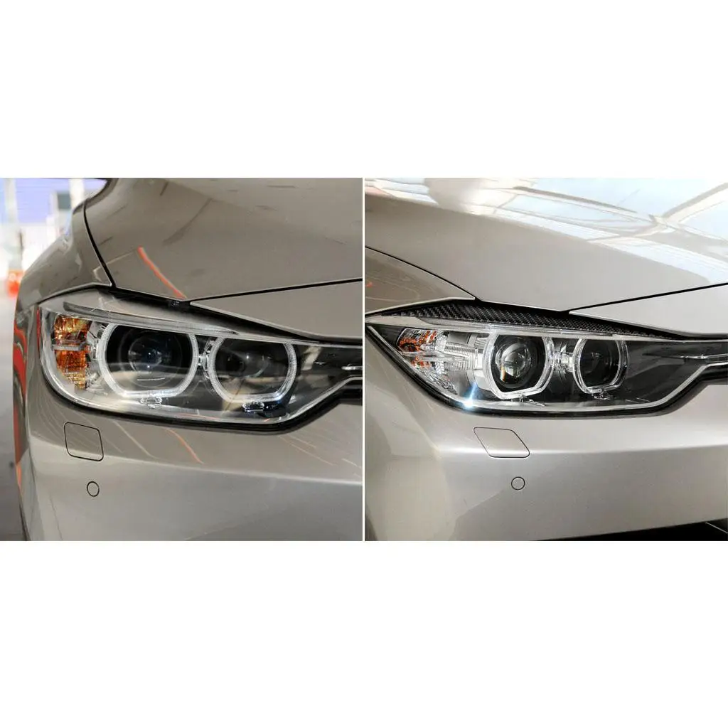 2pcs Front Headlights Eyelids Cover Sticker for 3 Series F30 2013-2015 316i