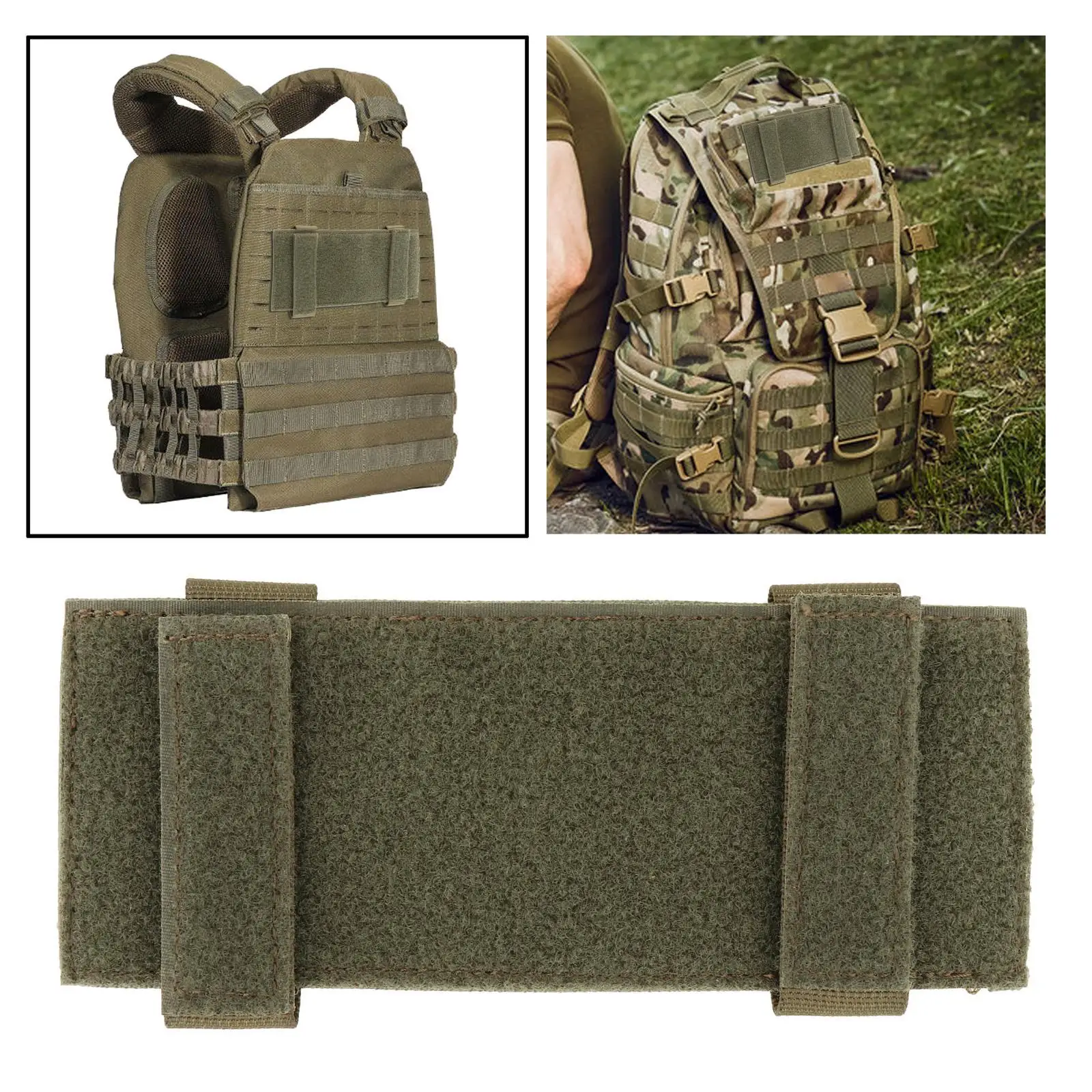 Morale Patches Board Display Molle Attachment Backpacks Patch Platform for Pouch Armband Placard Hunting Shooting Accessories