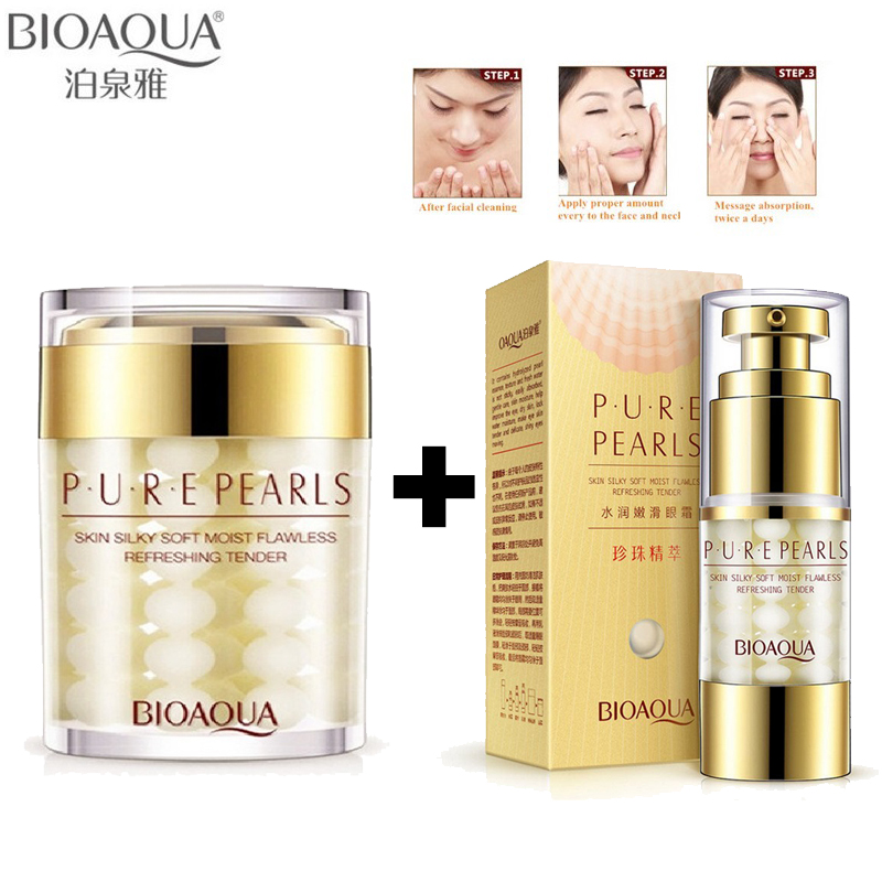 Best of Bioaqua Beauty Health Collagen Moisturizing Eye Cream And Facial Cream Anti-wrinkle Eye Bags Korean Cosmetics Skin Care Products Reviews & Tips