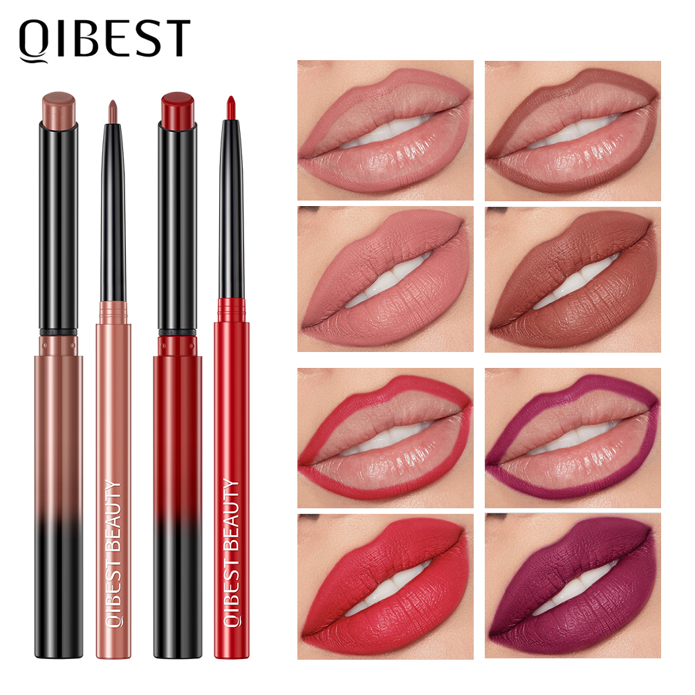 Best of 2023 New Matte Nude Lipstick Pen Long Lasting Lipliner Lip Pencil Waterproof Lip Liner Contour Sexy Red Lip Makeup Set For Women Reviews & Tips - Image 2