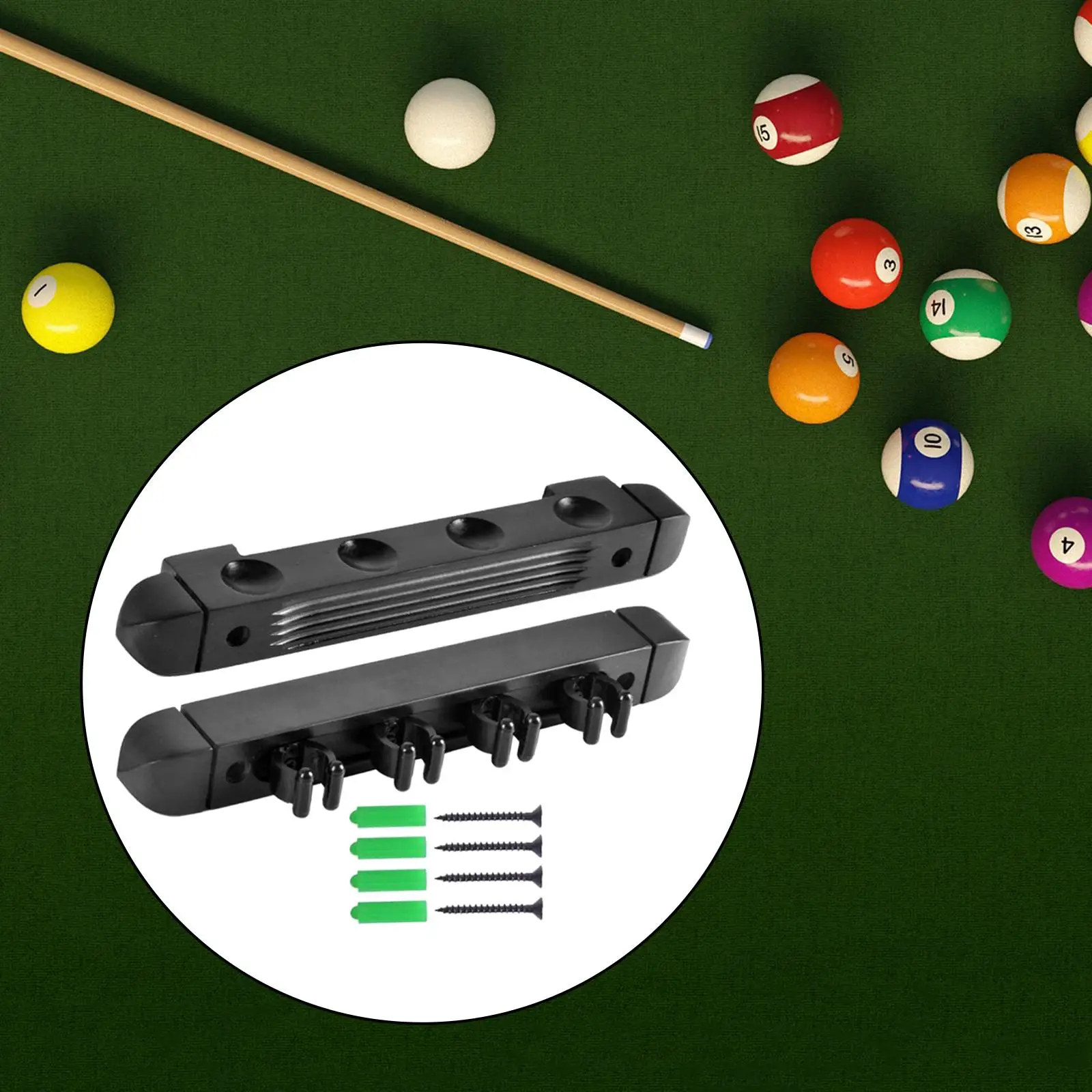 Pool Cue Rack Pool  Holder Stand Wooden Storage Table s Pool Balls Cue Clips