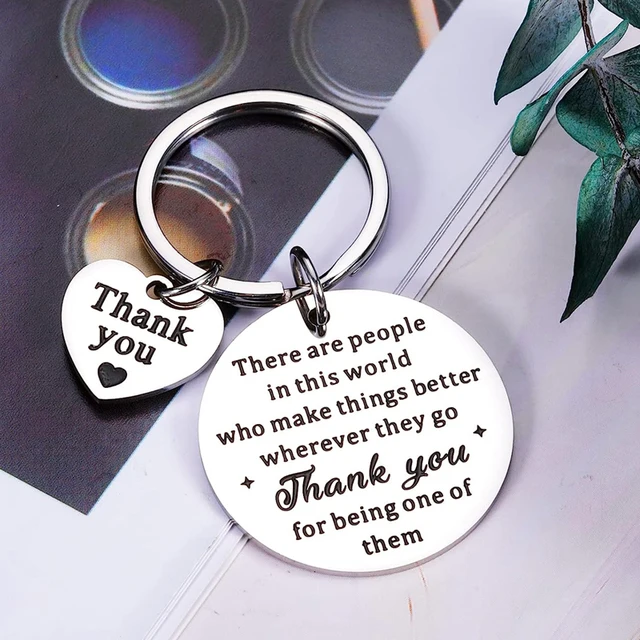 Roowest 40 Pcs Inspirational Appreciation Keychains Inspirational Thank You  Gifts for Volunteer Employee Coworker Teacher Nurse