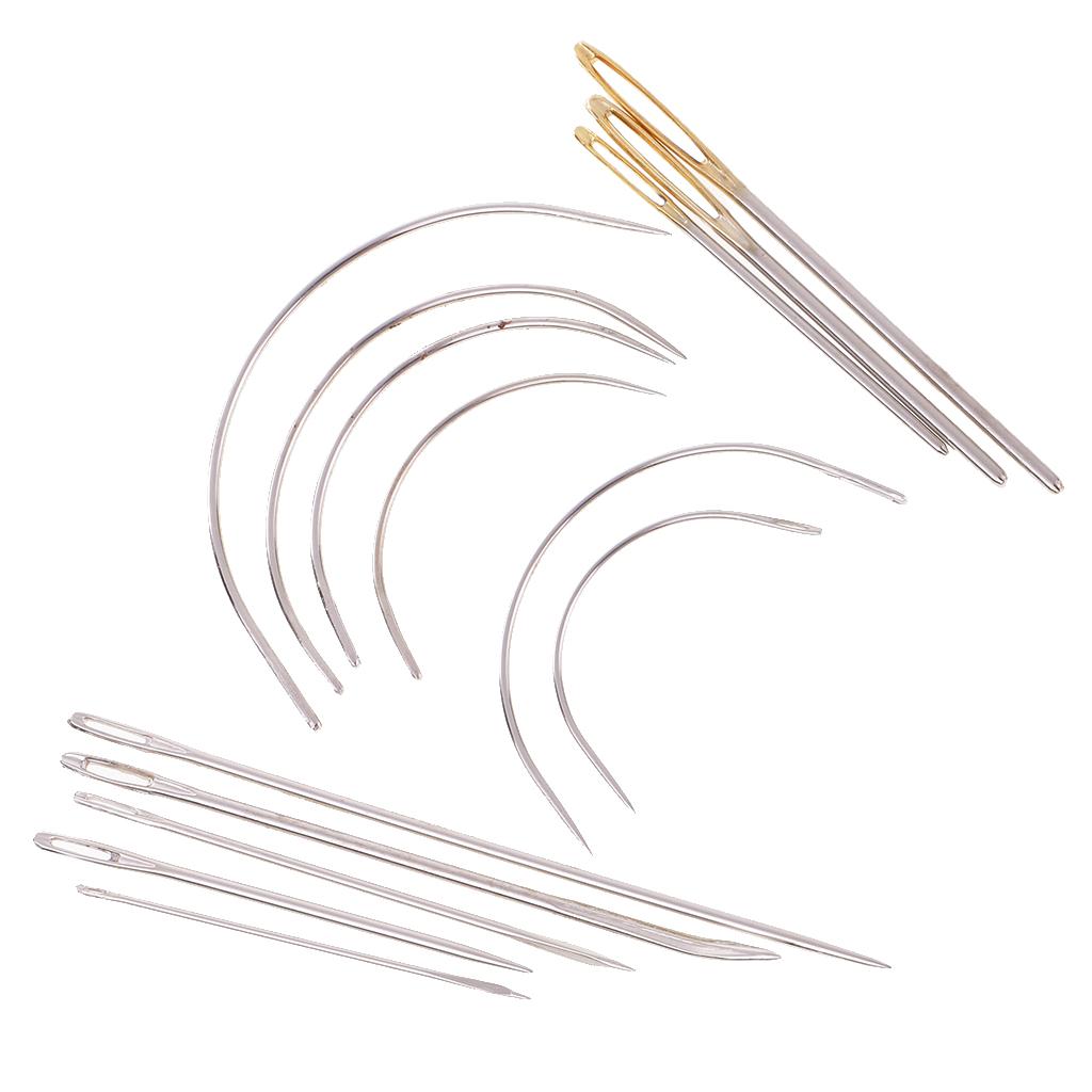 14 Packs Home Hand Sewing Needle Kit for Upholstery Furniture Carpet Leather Crafts Repair Sewing Tools (14Pcs/set)