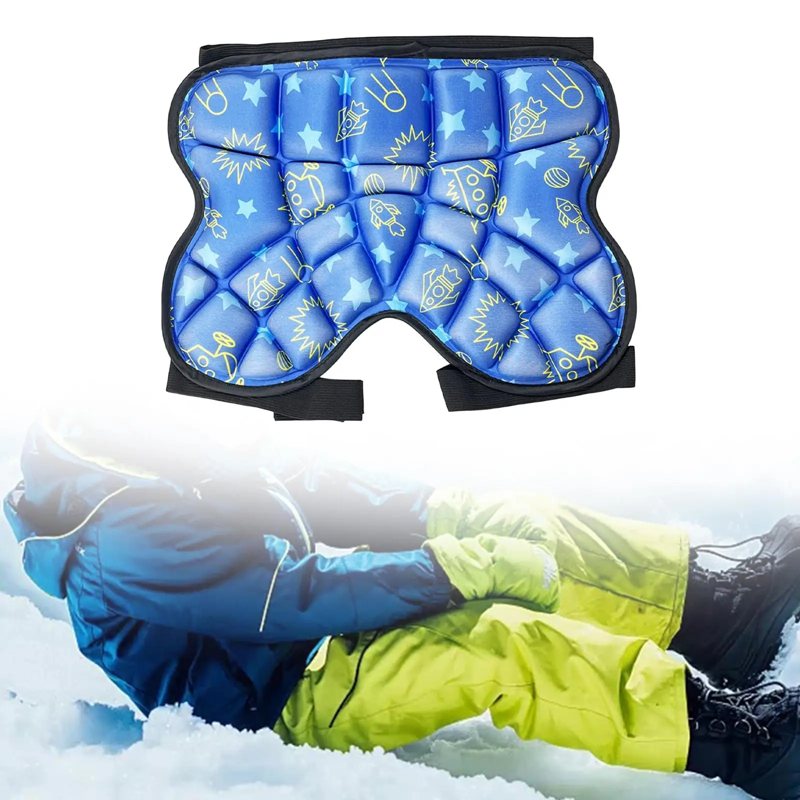 Children Skating Ski Hip Pad Impact Resistance Protection Protective Gear Lightweight Padded Shorts Butt Pads for Outdoor Sports