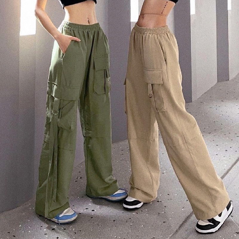 American retro large pocket cargo pants 