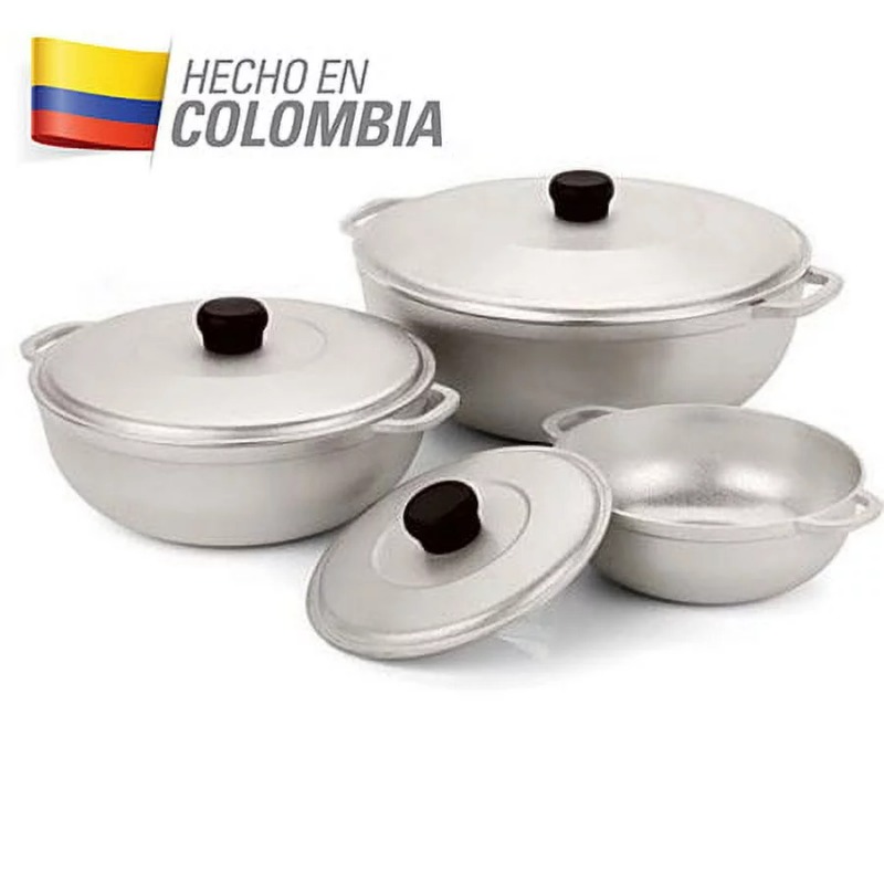 Description Picture 2 of itemImusa 3Pieces Colombian Cast Aluminum Caldero or Dutch Oven Set with Lid