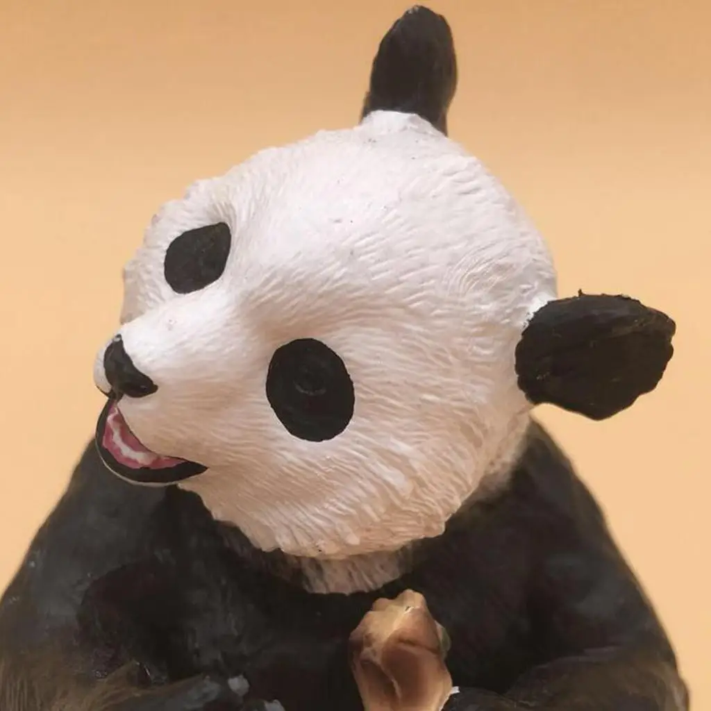 Lifelike Panda Model Figurine Non-fading Educational Doll House Decoration