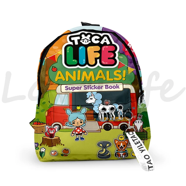 Toca Life World Backpack for Boys Girls Toca Boca Print Zipper Bagpacks  Knapsack 3Pcs/set Students School Bag kids Mochila - AliExpress
