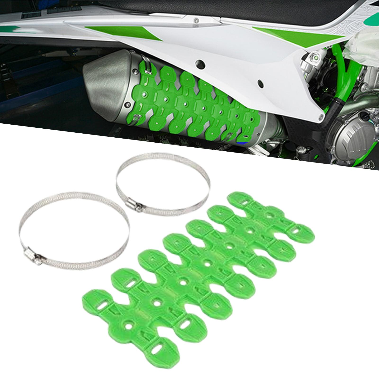 Motorcycle Exhaust Pipe Protector, Universal  Cover, Fits for Motorbike Direct Replaces  Easy to Install