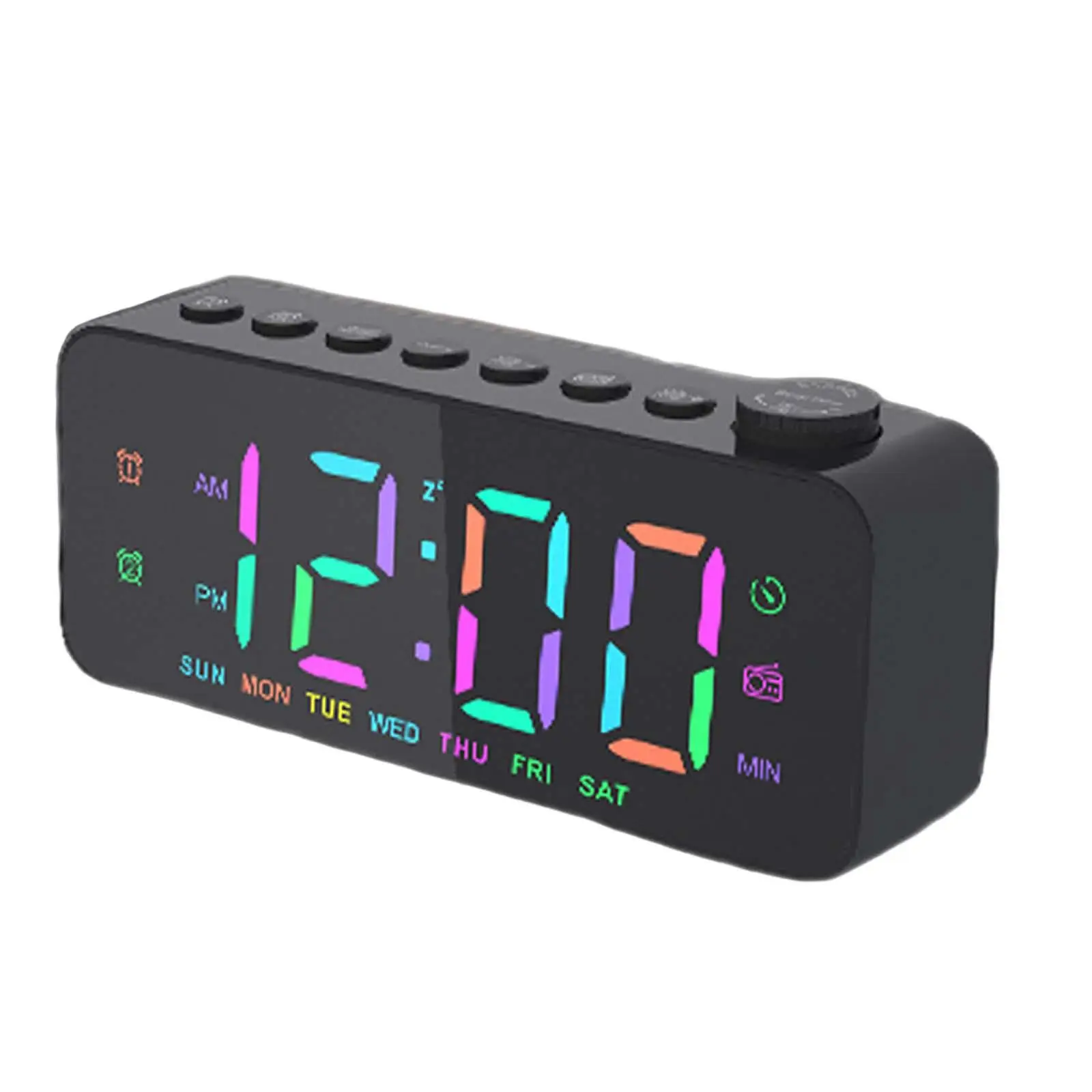 Digital Alarm Clock 4 Level Brightness 12/24HR Tabletop Digital Clock for Home Office Bedroom Living Room Kids Elderly