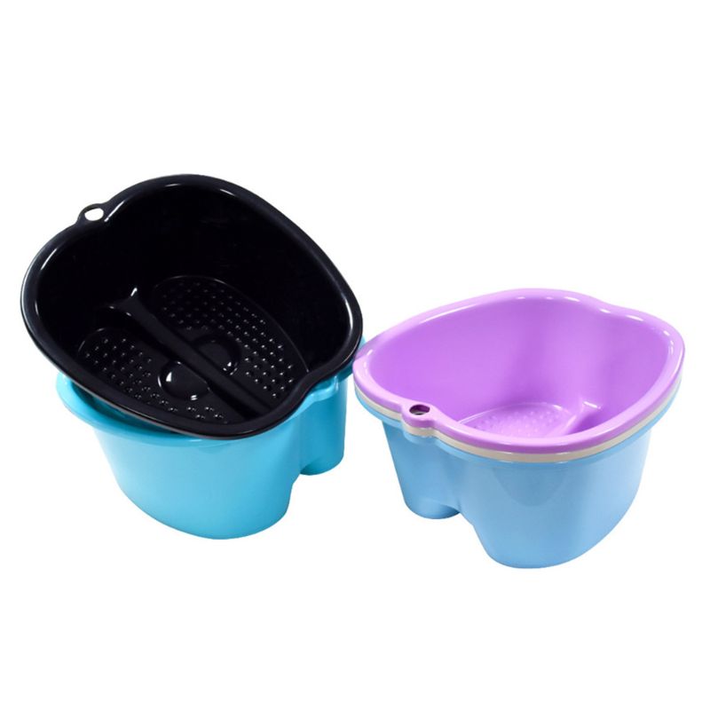 Best of Plastic Large Foot Bath Spa Tub Basin Bucket For Soaking Feet Detox Pedicure Massage Portable 3 Colors Reviews & Tips