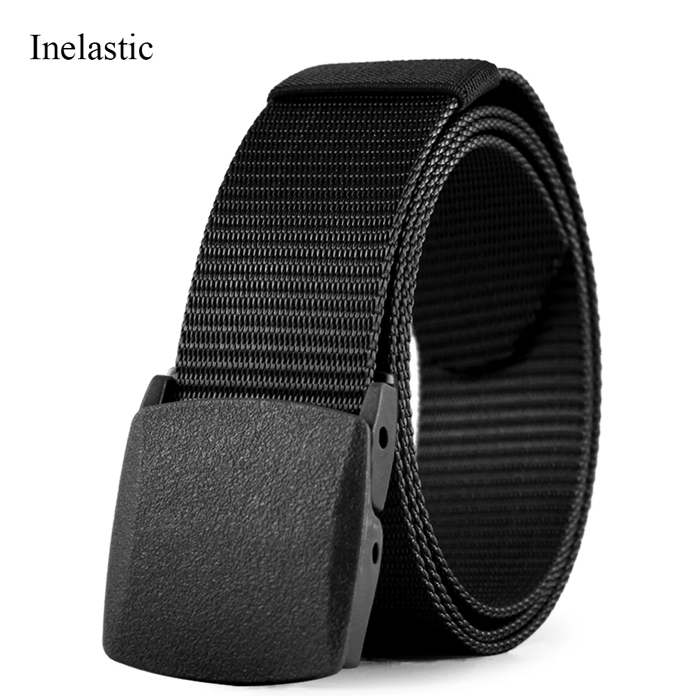 Neue Männer Gürtel taktische Nylon elastischen Gürtel Metall automatische Schnalle harte Stretch Herren Militär gürtel 115-150cm große Gürtel – Detail 25