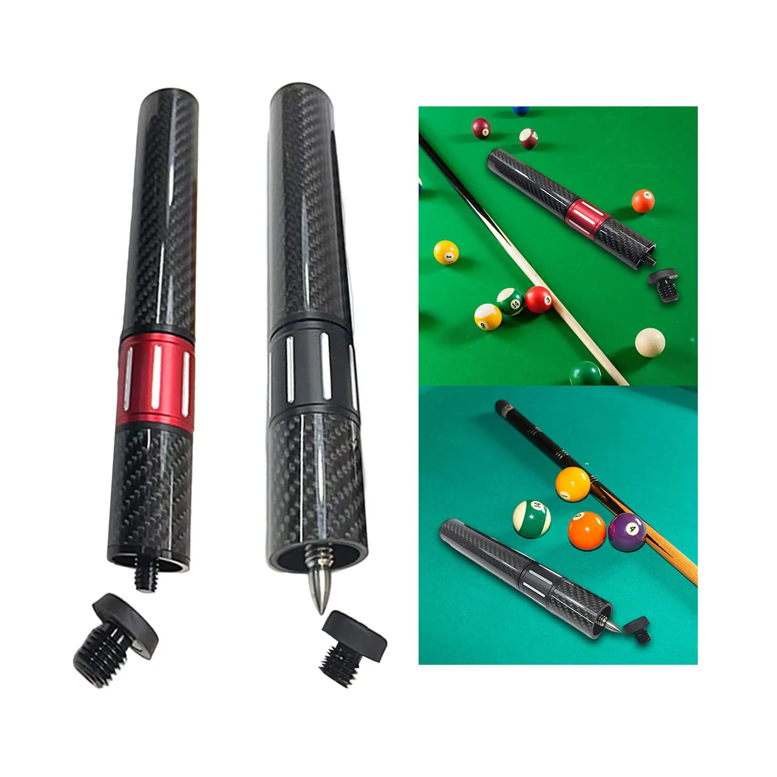 Snooker Cue Extend Lightweight Telescopic Pool Cue Extension Weights Replacement for Billiard Cues Beginners Professional