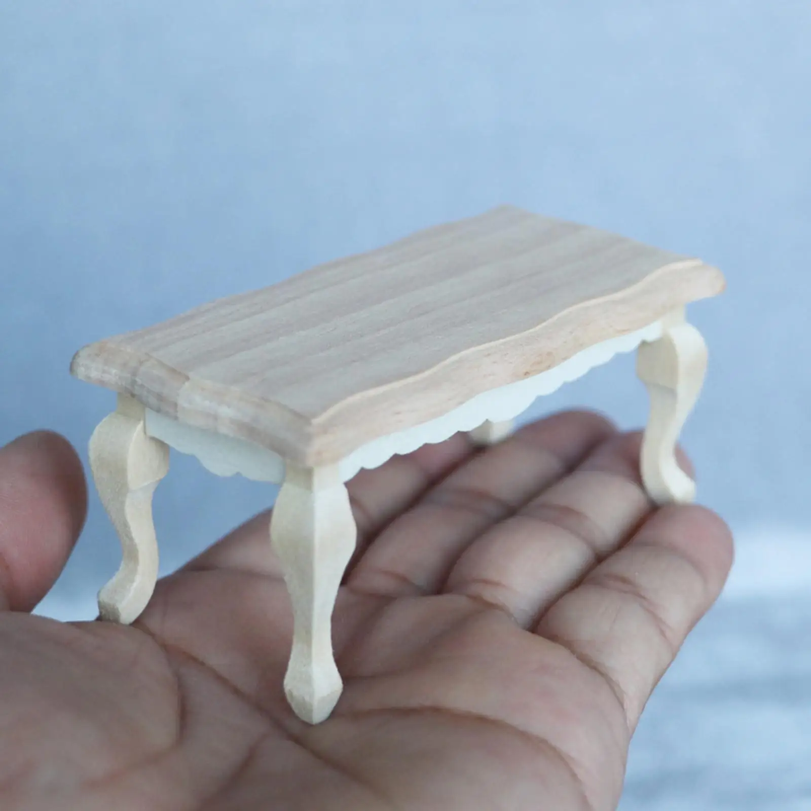 1/12 Dollhouse Table Mini Coffee Table Doll House Decor Wood for Children