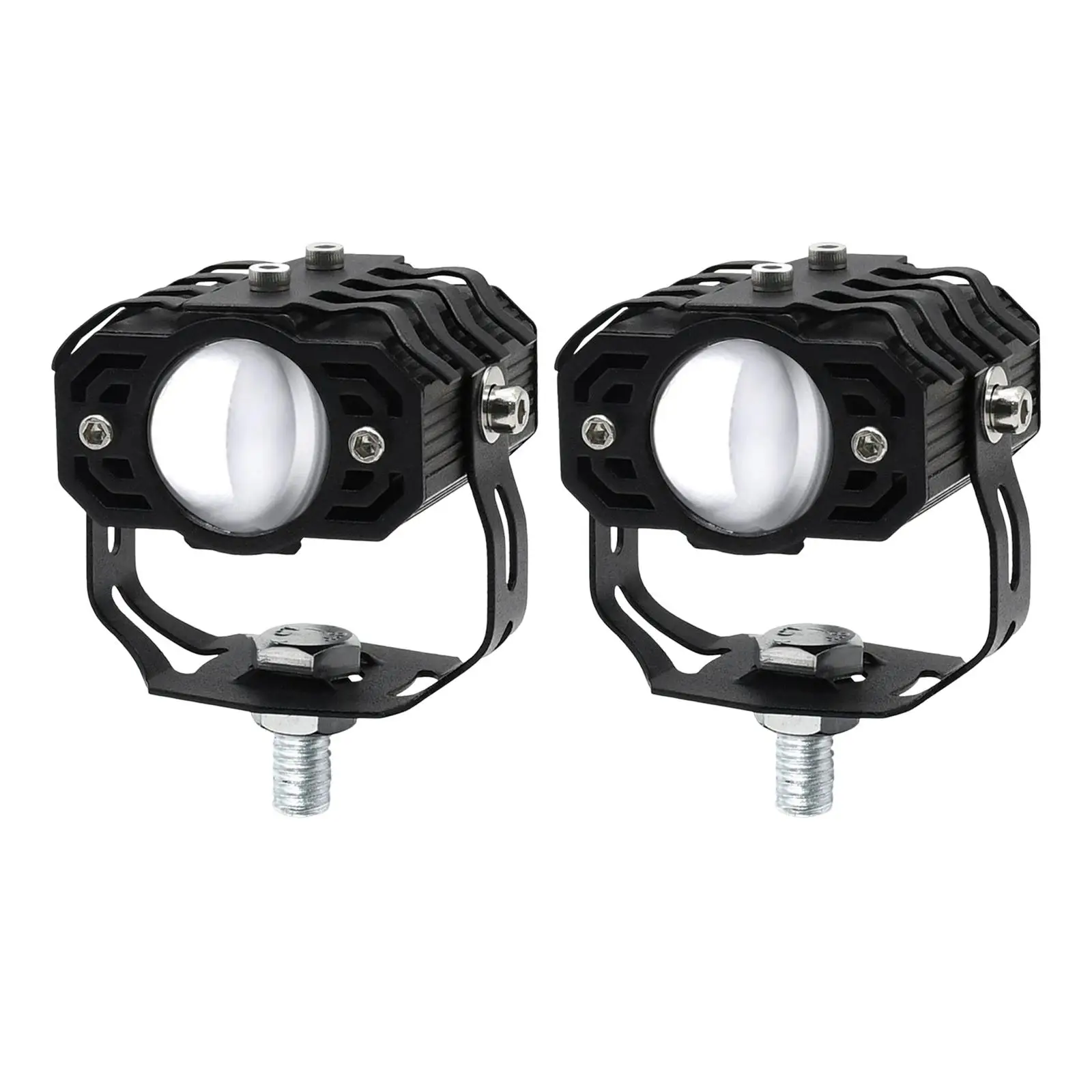 2Pcs Motorcycle Auxiliary Driving Lights Mini Spotlights Front for Car