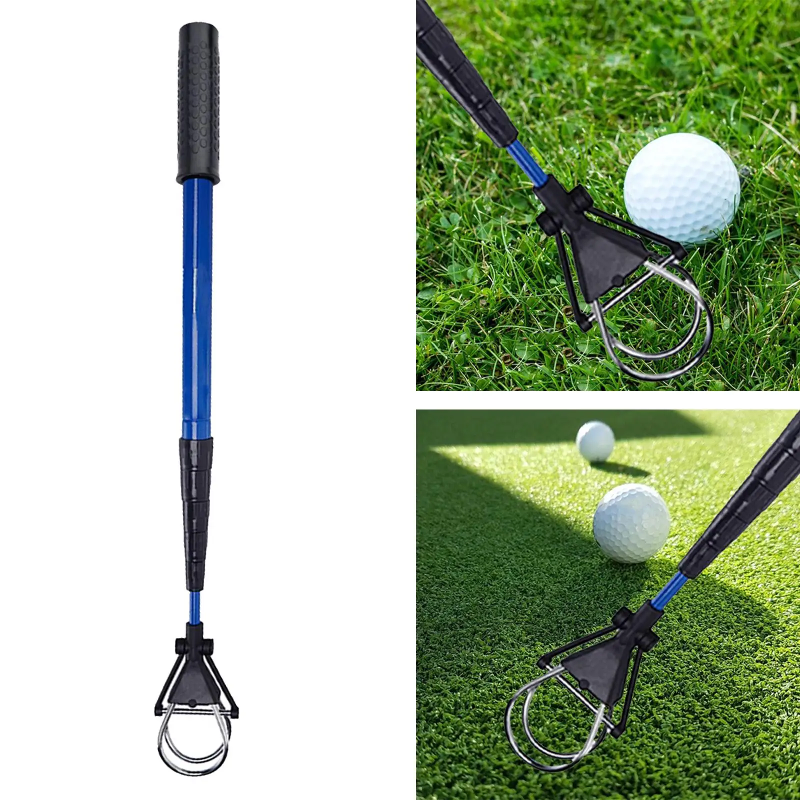 Portable Golf Ball Retriever Locking Shaft Practical Accessories Retractable Saver for Water Golfer Men Pick up Gift