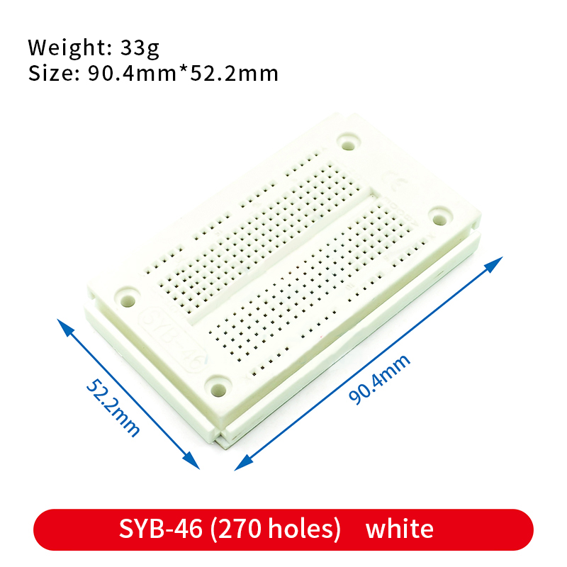 Solderless PCB Board, Mini Universal Protoboard Teste,