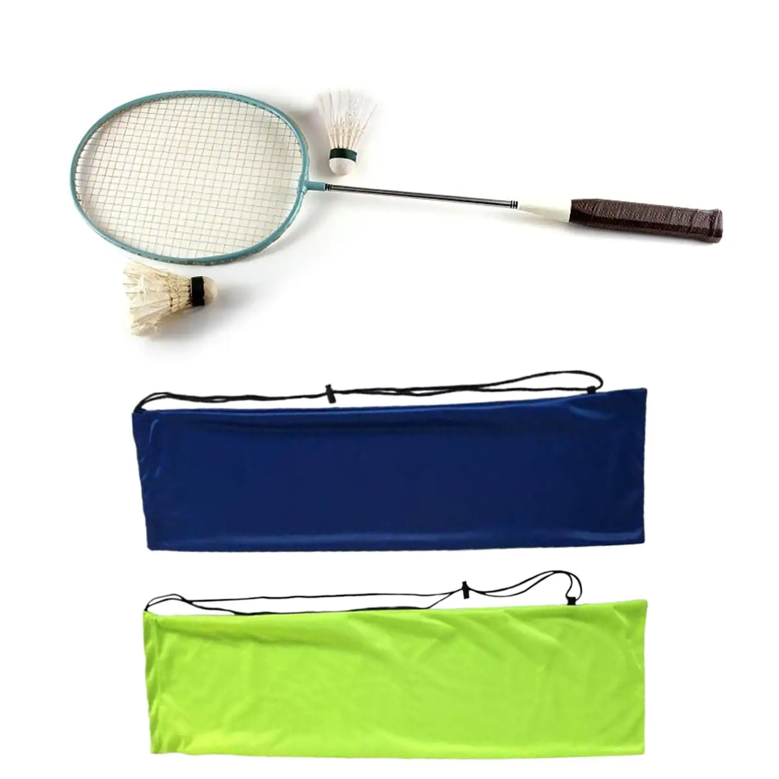 Badminton Racket Bag Racket Shoulder Bag Soft Durable Drawstring Storage Bag