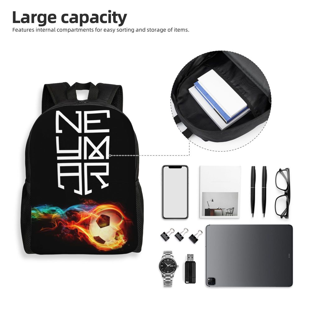 Homens e Mulheres, Escola Laptop Bookbag, Soccer College Student Daypack Bags