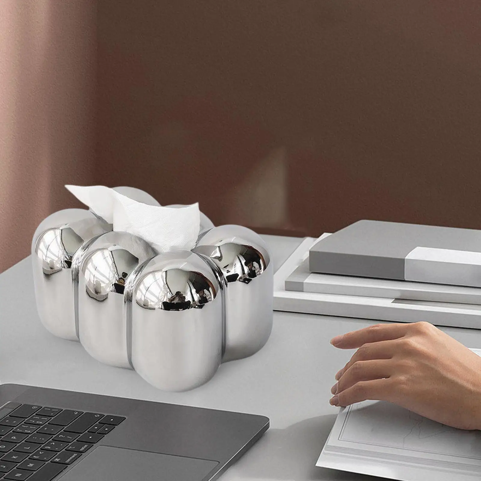 Ceramic Toilet Paper Holder Box Waterproof Cute for Vehicle Desktop Kitchen