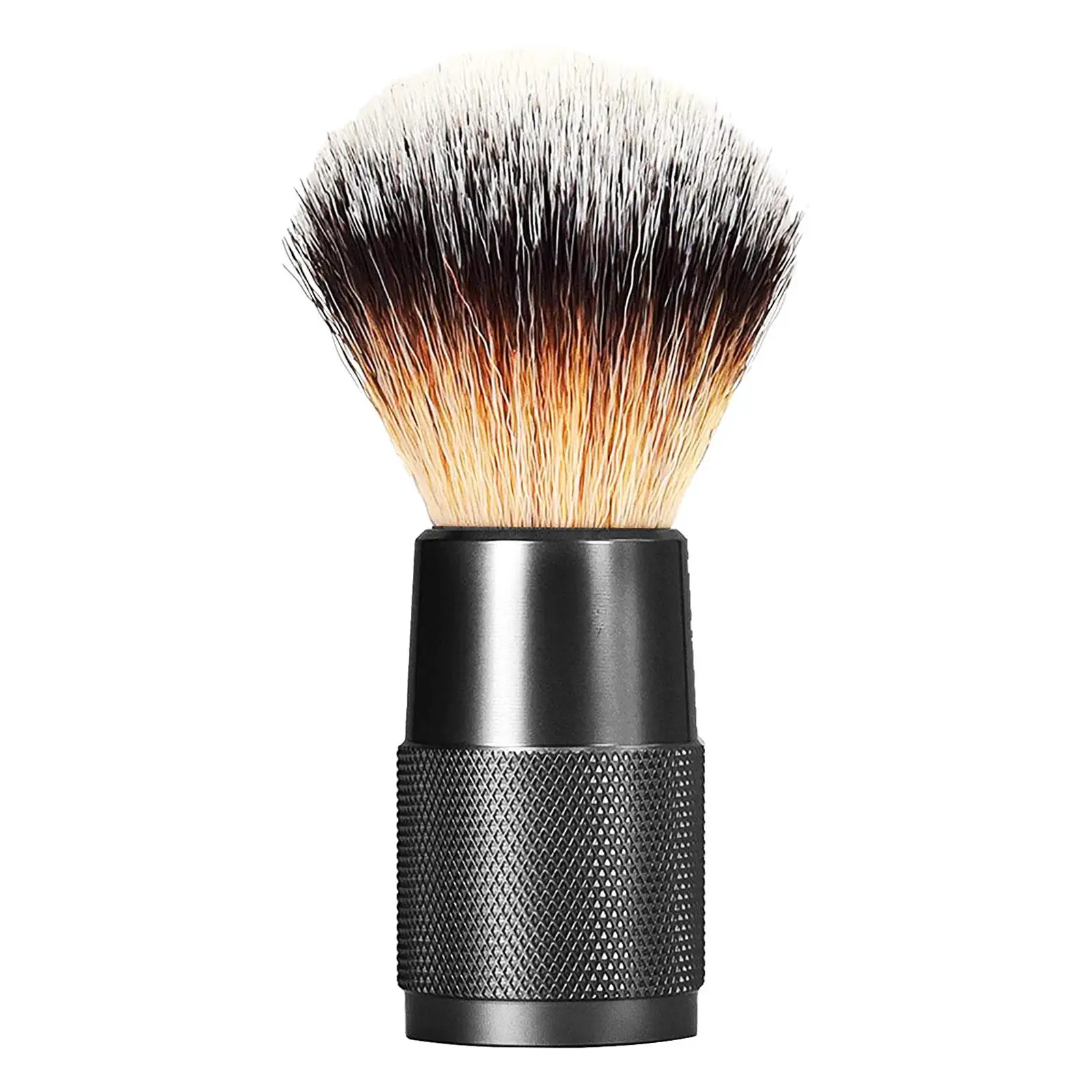 Beard Shaving Brush Lightweight Shaving Accessory Birthday Gift Durable Hair Salon Tool Nylon Synthetic Bristles Aluminum Handle