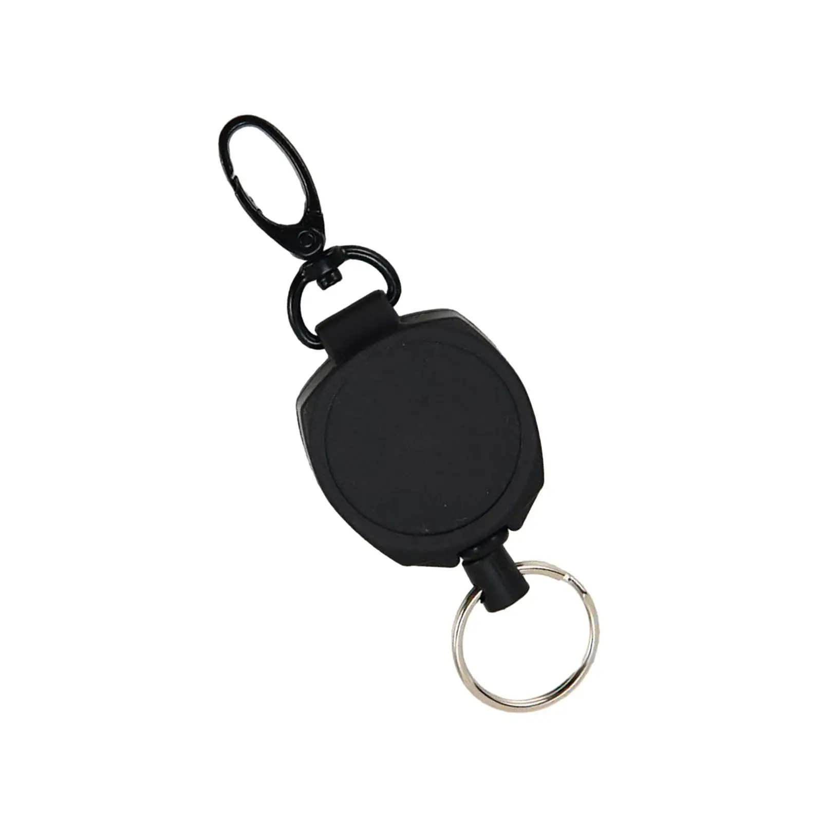 Retractable Keychain Heavy Duty Carabiner and Key Reel Durable with 23.62`` Nylon Cable for Outdoor Activities Men Women Camping
