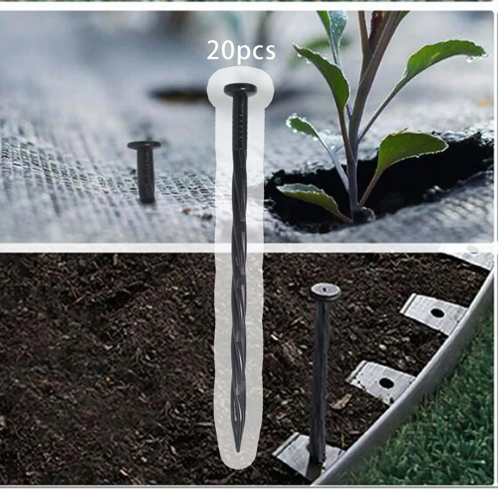 Fabric Securing Garden Pegs for Anti Pull Landscape Fabric and Weed Membrane Matting Ground Anchor and Securing Netting