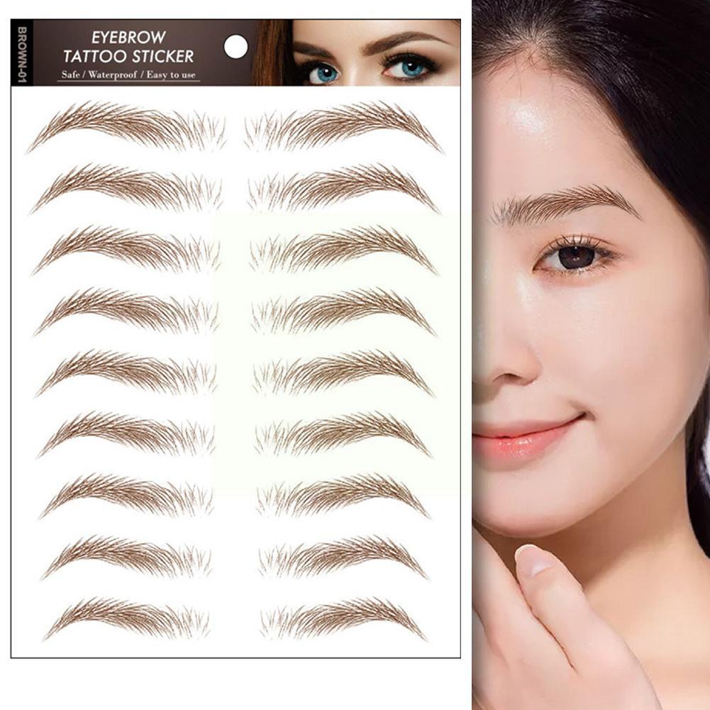 Best of Brow Sticker 6D Long Lasting Makeup False Eyebrows Stickers Hair-liked Authentic Tattoo Natural Eyebrow Sticker Water-based J4D9 Reviews & Tips