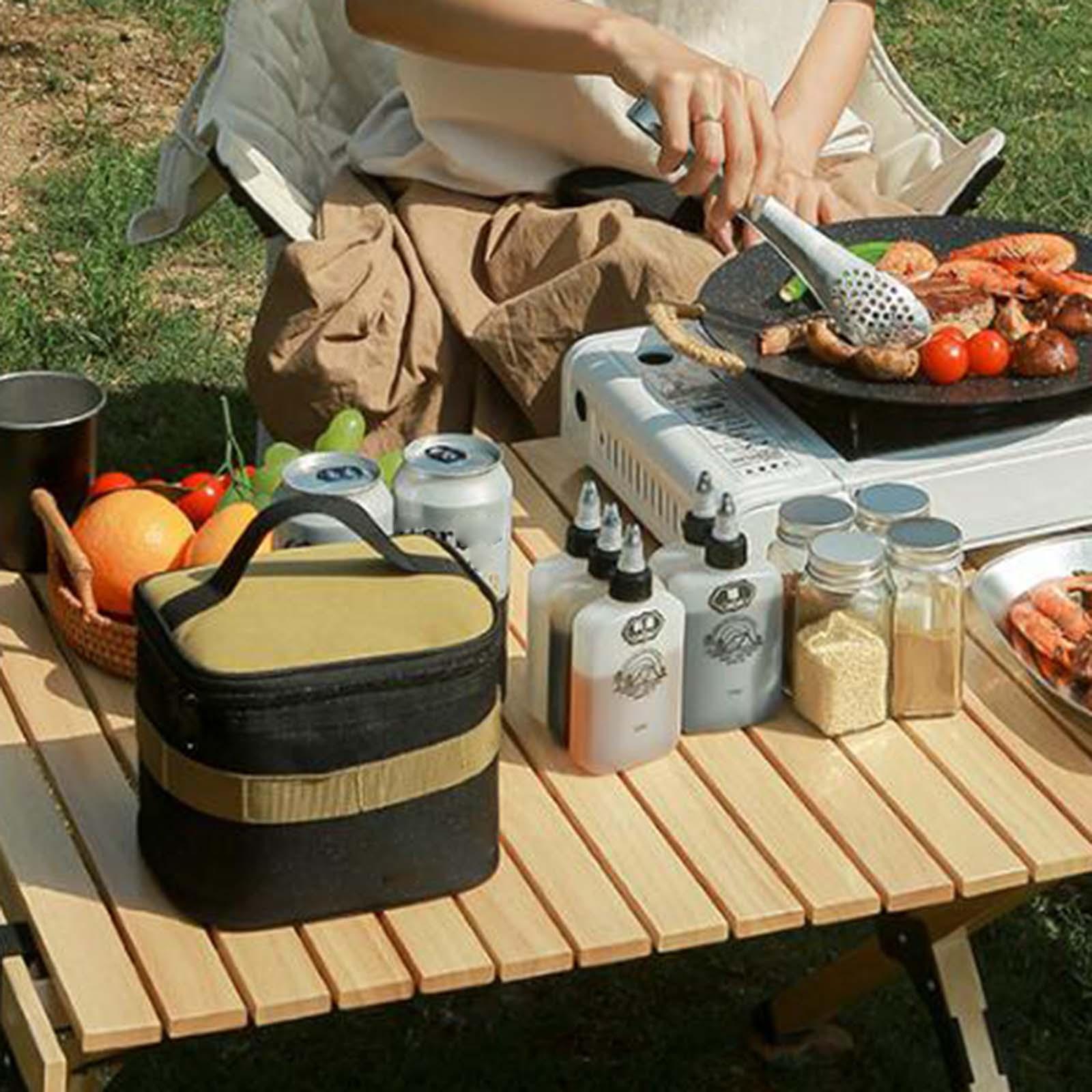 Description Picture 5 of itemPortable Camping Seasoning Bottle Set Spices Bottle Storage Bag Kit Condiment Jars Organizer for Outdoor Picnic Camping BBQ
