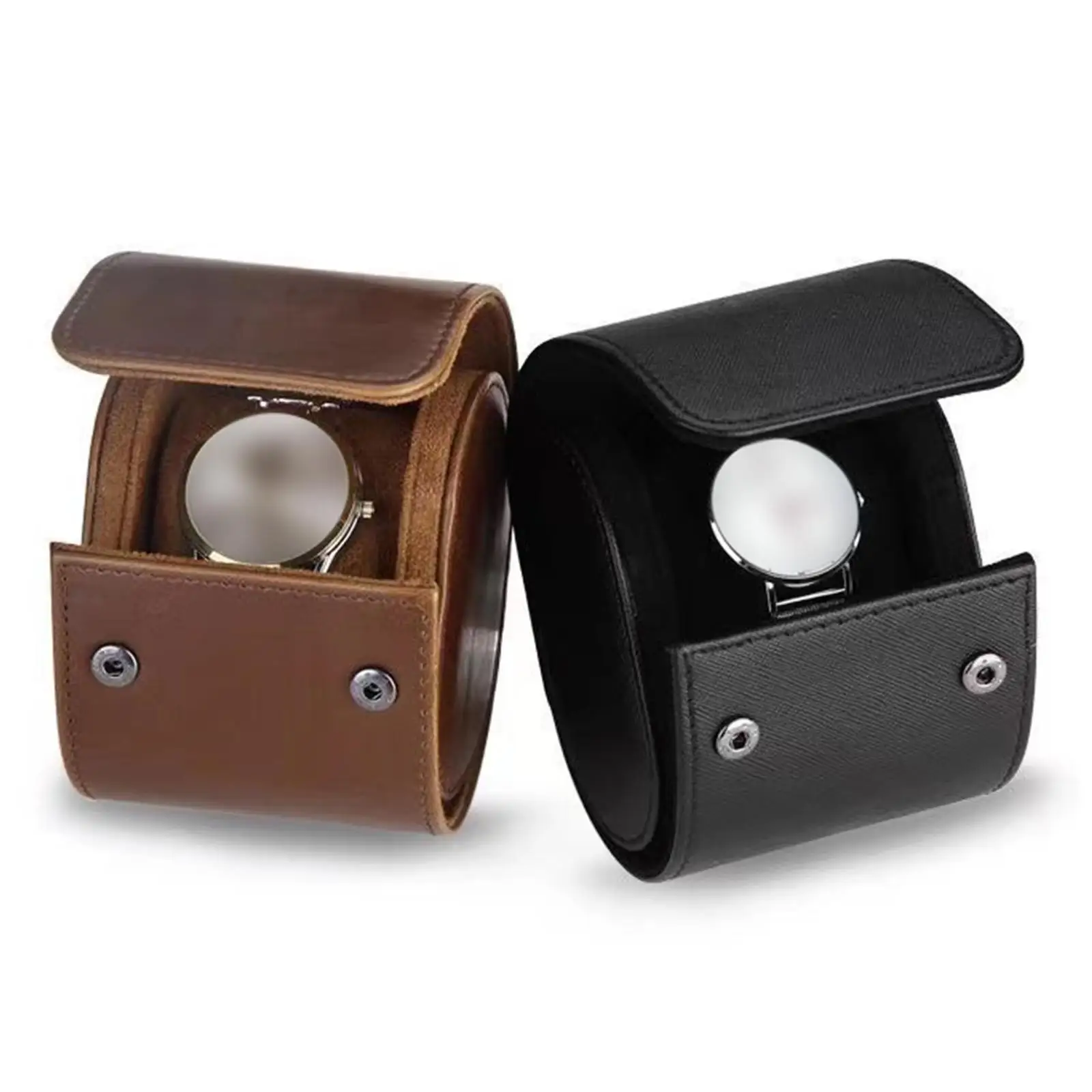 Single Watch Roll Travel Case Men Women Gift Bracelet Storage Organizer