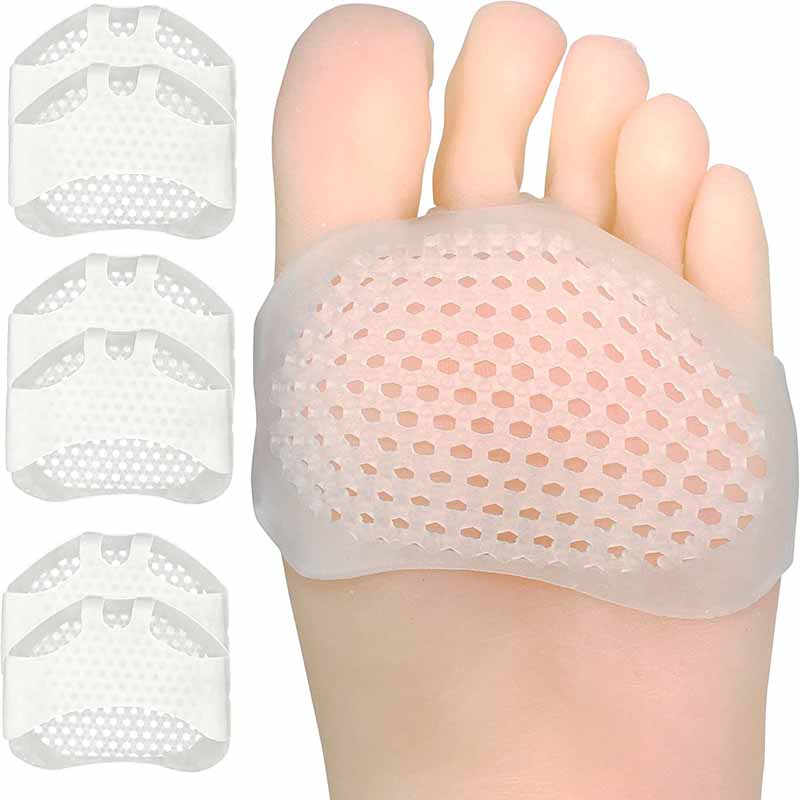 Best of 4pc Silicone Forefoot Metatarsal Pads Pain Relief Orthotics Foot Massage Anti-Slip Protector High Heel Elastic Cushion Foot Care Reviews & Tips