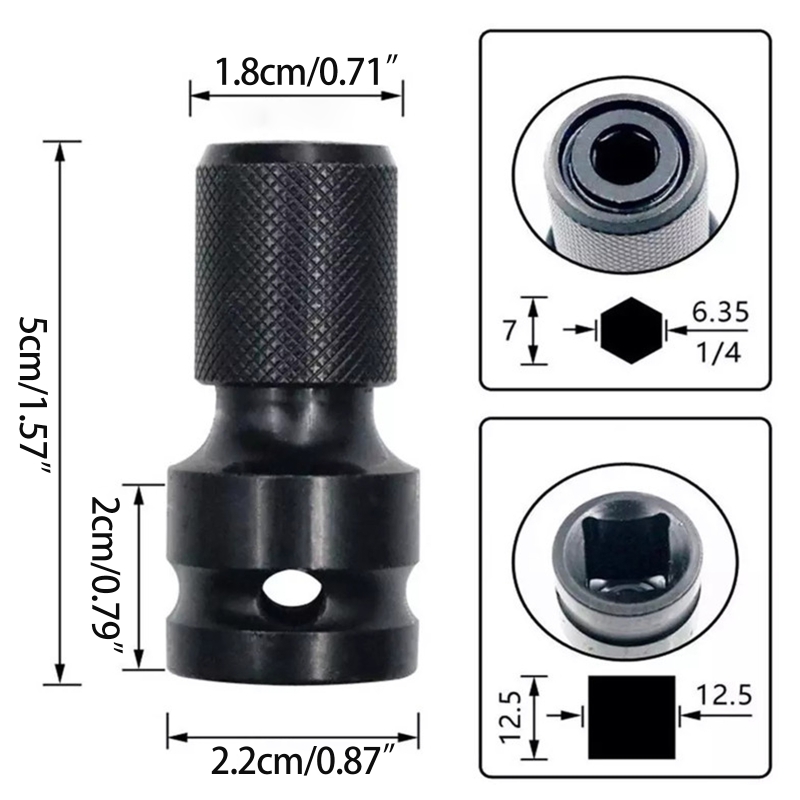 Adaptateur De Mandrin Hexagonale 1/4" Pour Perceuses Et Marteaux Perforateurs !