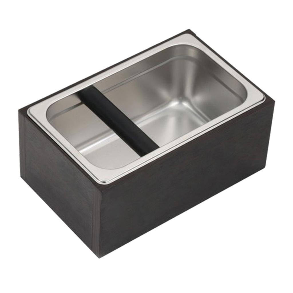 Home Coffee Knock Box Detachable Coffee Grounds Container Box with Handle Coffee